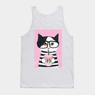 Kitty Loves The Pink Drink Tank Top